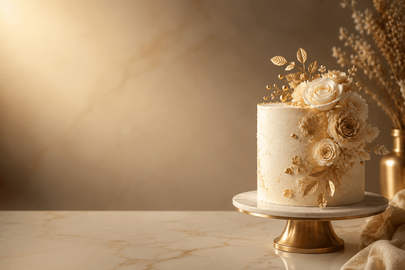 A floral celebration cake by Mezang Academy